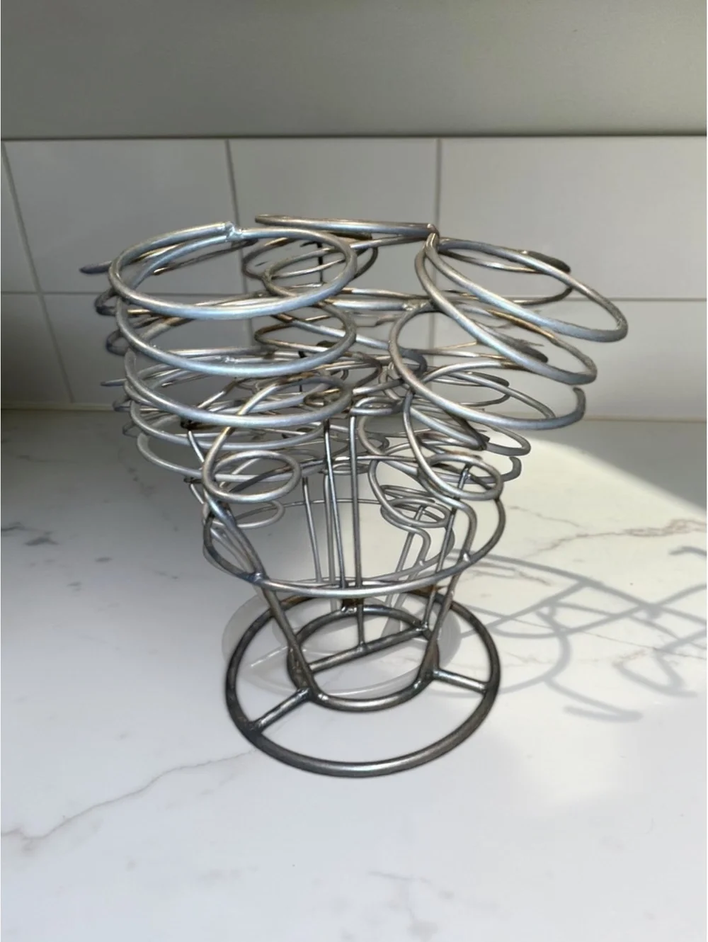 Vintage Six Bottle Table Wine Rack Holder